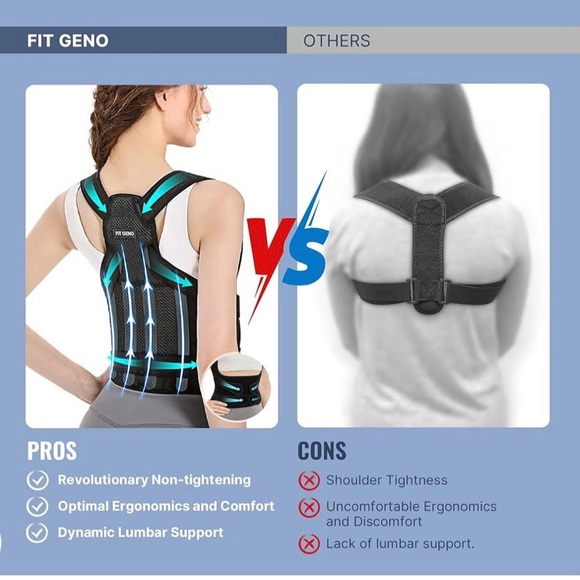 No longer available Fit Geno back brace posture corrector men/women size M new - Picture 3 of 12
